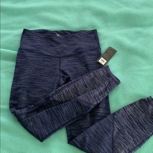 Blue workout leggings